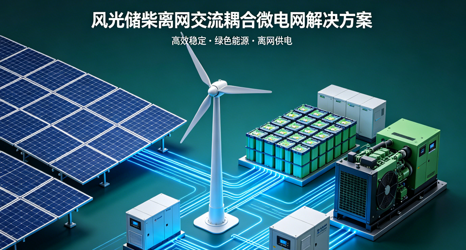 中腾微网 | 风光储柴离网交流耦合微电网解决方案